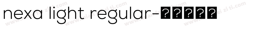 nexa light regular字体转换